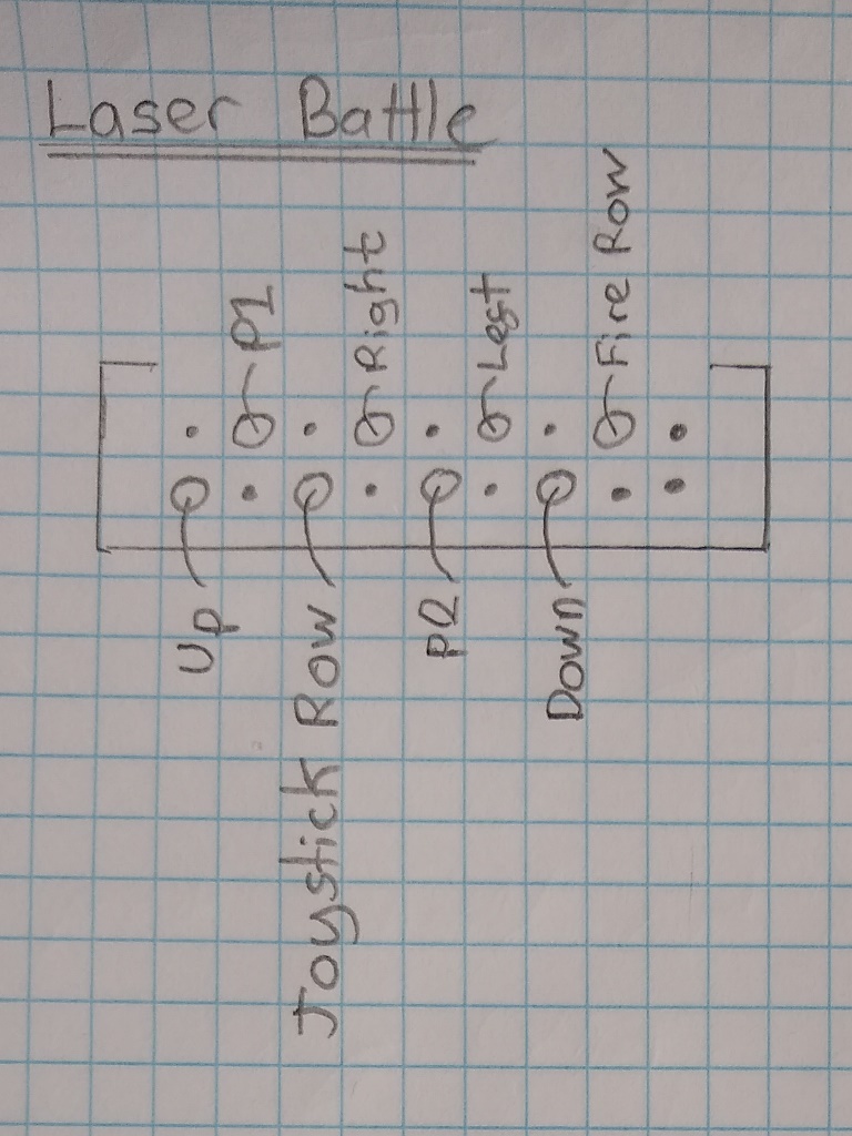Laser Battle control panel pinout